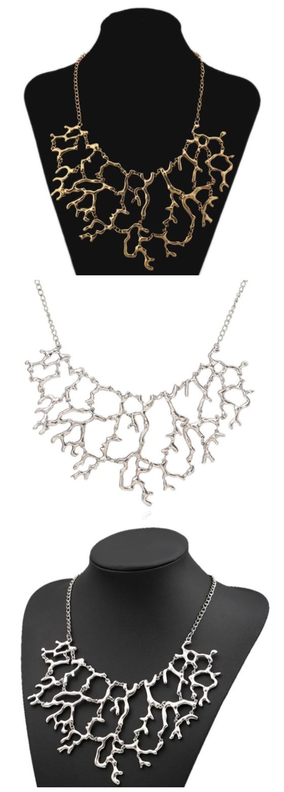 Elegant Branchwork Statement Necklace
