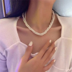 Classic Twisted Pearl Necklace