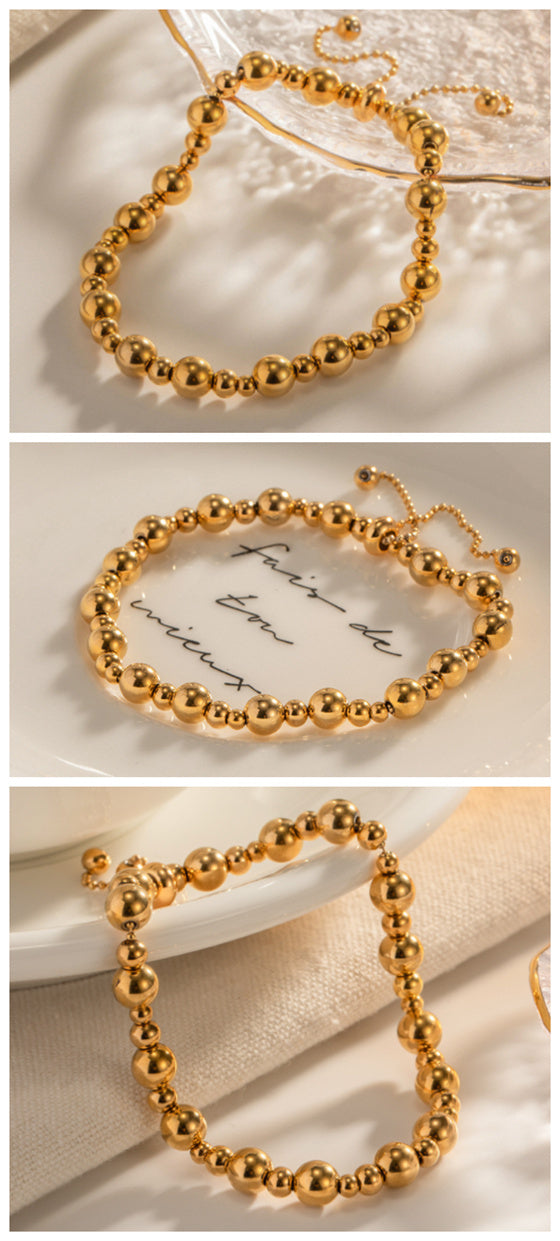 Golden Beaded Necklace