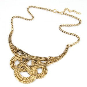 Twisted Elegant Layered Necklace